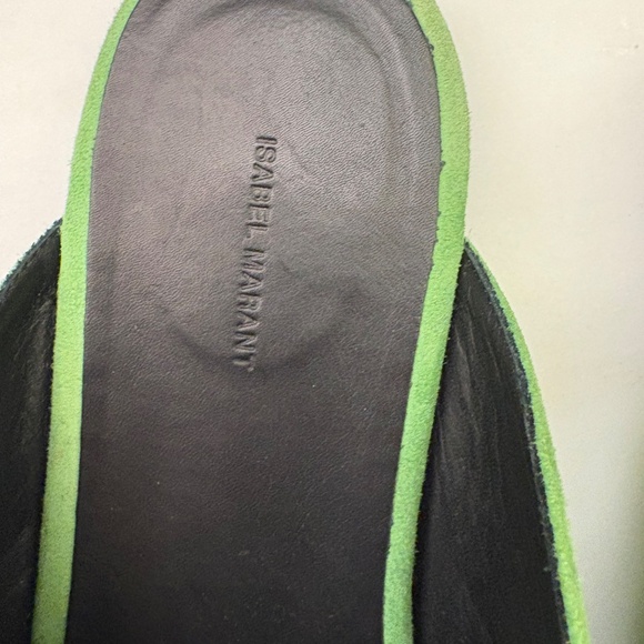 Isabel Marant Green Mules with Silver Embellishments - Picture 3 of 8